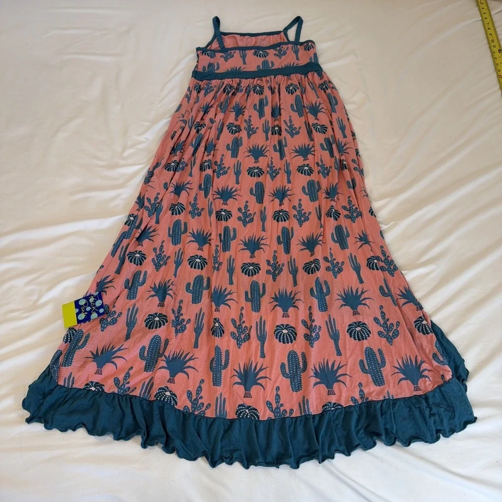 Kickee Pants Bamboo Girl Cactus Hi Lo Maxi Dress Size XXL 14/16 New